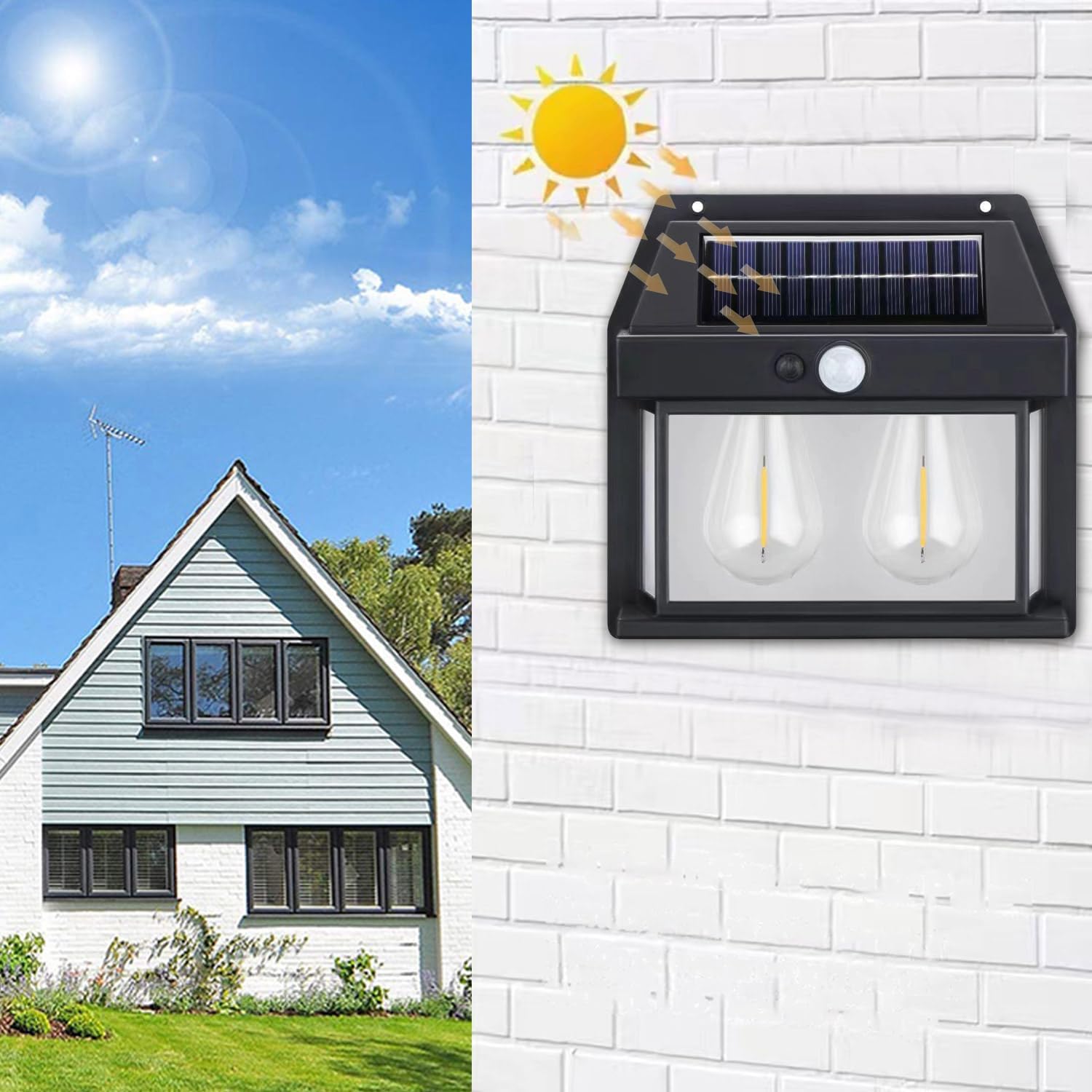 Solární zahradní nástěnná lampa Solar Interaction 888-2